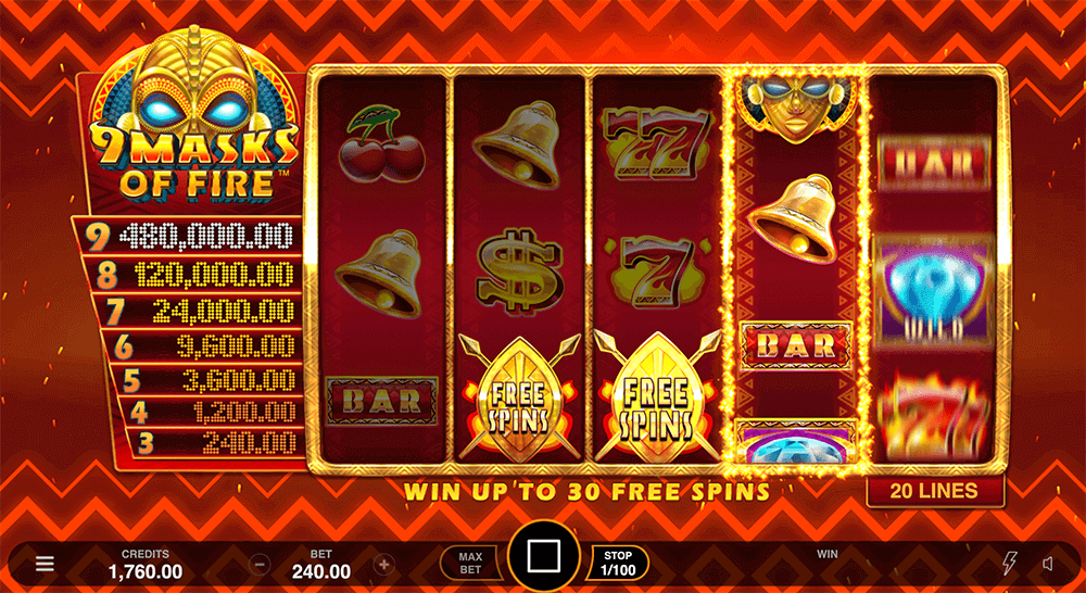 9 Masks of Fire Bonuses